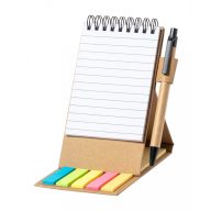   Set notite adezive cu pix, Everestus, 42FEB231207, 105x160x15 mm, Hartie, Natur