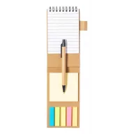   Set notite adezive cu pix, Everestus, 42FEB231207, 105x160x15 mm, Hartie, Natur