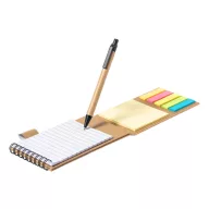   Set notite adezive cu pix, Everestus, 42FEB231207, 105x160x15 mm, Hartie, Natur