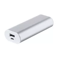   Powerbank, Everestus, 42FEB230569, 2200 mAh, 41x95 mm, Aluminiu, Argintiu