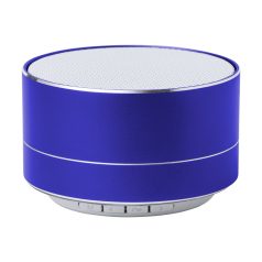   Boxa portabila bluetooth, Everestus, 42FEB231556, Ø75x41 mm, Aluminiu, Albastru