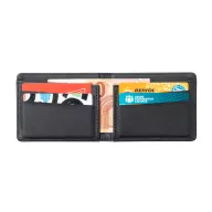   Portofel, Everestus, 42FEB230846, 110x86x13 mm, Poliester, Negru