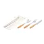 Set 5 tacamuri, Everestus, 42FEB232056, 85x240x15 mm, Otel, Natur