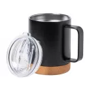 Cana termos, Everestus, 42FEB232424, 330 ml, Ø88x123 mm, Otel, Pluta, Negru