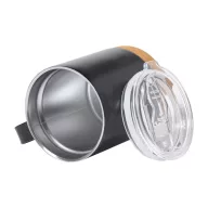   Cana termos, Everestus, 42FEB232424, 330 ml, Ø88x123 mm, Otel, Pluta, Negru