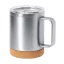 Cana termos, Everestus, 42FEB232425, 330 ml, Ø88x123 mm, Otel, Pluta, Argintiu
