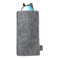   Etui pentru ochelari de soare, Everestus, 42FEB230119, 95x180 mm, Pasla, Gri