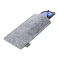   Etui pentru ochelari de soare, Everestus, 42FEB230119, 95x180 mm, Pasla, Gri
