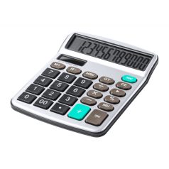   Calculator de birou, 2401E18073, Everestus, 154x120x25 mm, Aluminiu, ABS, Gri