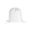 Saculet cu snur tip rucsac, 340×410 mm, Everestus, 20FEB5648, Bumbac, Alb