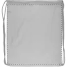 Saculet cu snur tip rucsac, 340×410 mm, Everestus, 20FEB5648, Bumbac, Alb