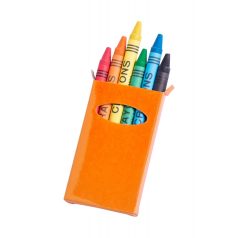   6 bucati crayon set, 50×83×8 mm, Everestus, 20FEB4007, Portocaliu