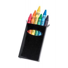   6 bucati crayon set, 50×83×8 mm, Everestus, 20FEB4005, Negru
