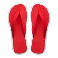   Slapi de plaja, unisex, 42-44, Everestus, 20FEB8084, EVA, Poliester, Rosu, Alb