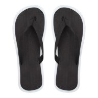   Slapi de plaja, unisex, 42-44, Everestus, 20FEB8078, EVA, Poliester, Negru, Alb