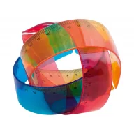   Rigla, 305×30×3 mm, Everestus, 20FEB10735, Plastic, Albastru