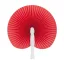 Evantai, 245×260 mm, Everestus, 20FEB4238, Hartie, Plastic, Rosu, Alb