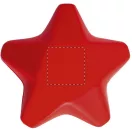 Stea antistres, 75×75×35 mm, Everestus, 20FEB11591, Poliuretan, Rosu