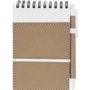 Agenda, 90×146×8 mm, Everestus, 20FEB10162, Hartie reciclata, Alb, Natur