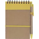 Agenda, 90×146×8 mm, Everestus, 20FEB10167, Hartie reciclata, Galben, Natur