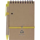 Agenda, 90×146×8 mm, Everestus, 20FEB10167, Hartie reciclata, Galben, Natur