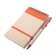   Agenda cu pix inclus, A6, Dictando, 2402E18321, Everestus, 90x146x8 mm, Hartie, Portocaliu, Natur