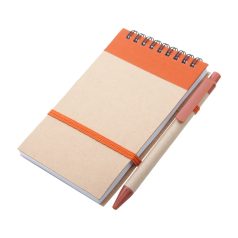   Agenda cu pix inclus, A6, Dictando, 2402E18321, Everestus, 90x146x8 mm, Hartie, Portocaliu, Natur