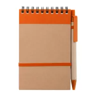   Agenda cu pix inclus, A6, Dictando, 2402E18321, Everestus, 90x146x8 mm, Hartie, Portocaliu, Natur
