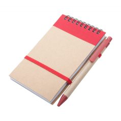   Agenda, 90×146×8 mm, Everestus, 20FEB10166, Hartie reciclata, Rosu, Natur