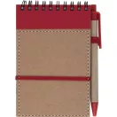 Agenda, 90×146×8 mm, Everestus, 20FEB10166, Hartie reciclata, Rosu, Natur