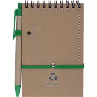   Agenda, 90×146×8 mm, Everestus, 20FEB10165, Hartie reciclata, Verde, Natur