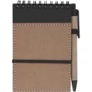 Agenda, 90×146×8 mm, Everestus, 20FEB10163, Hartie reciclata, Negru, Natur