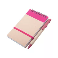   Agenda cu pix inclus, A6, Dictando, 2402E18322, Everestus, 90x146x8 mm, Hartie, Roz, Natur