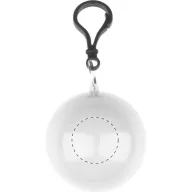   Poncho breloc, unisex, marime universala adulti, ø63 mm, Everestus, 20FEB5229, Plastic LDPE, Alb