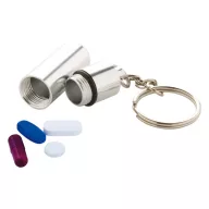   Breloc cutie de medicamente, ø14×52 mm, Everestus, 20FEB9368, Aluminiu, Argintiu