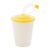 Cup, 400 ml, ø90×103 mm, Everestus, 20FEB1966, Plastic, Galben, Alb