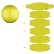   Minge de plaja 40 cm, ø400 mm, Everestus, 20FEB8749, PVC, Galben