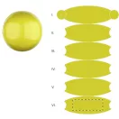 Minge de plaja 40 cm, ø400 mm, Everestus, 20FEB8749, PVC, Galben