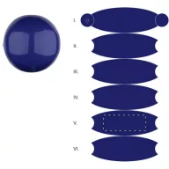   Minge de plaja 40 cm, ø400 mm, Everestus, 20FEB8751, PVC, Albastru