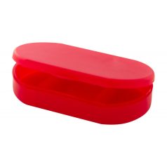   Cutie de medicamente, 60×36×12 mm, Everestus, 20FEB9387, Plastic, Rosu