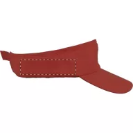   Sun visor, unisex, marime universala adulti, Everestus, 20FEB9960, Bumbac, Rosu