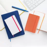  Agenda, 95×145×16 mm, Everestus, 20FEB10219, Piele ecologica, Albastru