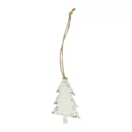   Ornament de Craciun cu forma de bradut, 2401E16867, Everestus, 80x65 mm, Hartie, Natur