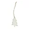 Ornament de Craciun cu forma de bradut, 2401E16867, Everestus, 80x65 mm, Hartie, Natur