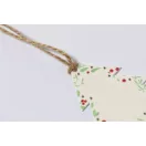 Ornament de Craciun cu forma de bradut, 2401E16867, Everestus, 80x65 mm, Hartie, Natur