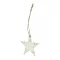 Ornament de Craciun cu forma de stea, 2401E16868, Everestus, 80x80 mm, Hartie, Natur