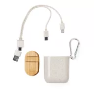   Cablu de incarcare usb, 2401E16877, Everestus, 57x63x31 mm, Paie, Bambus, Natur