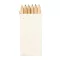 Set 6 creioane colorate, 2410E22205, Everestus, 45 x 90 x 8 mm, Lemn, Natur