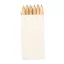 Set 6 creioane colorate, 2410E22205, Everestus, 45 x 90 x 8 mm, Lemn, Natur