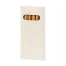 Set 6 creioane colorate, 2410E22205, Everestus, 45 x 90 x 8 mm, Lemn, Natur